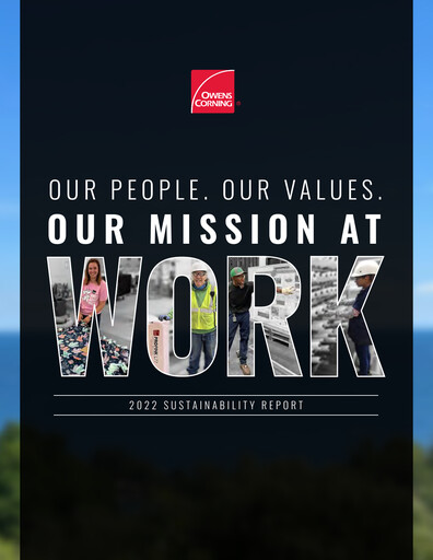 Thumbnail Owens Corning
 Sustainability Report 2022