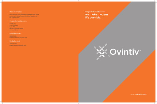 Vorschaubild Ovintiv Jahresbericht 2021