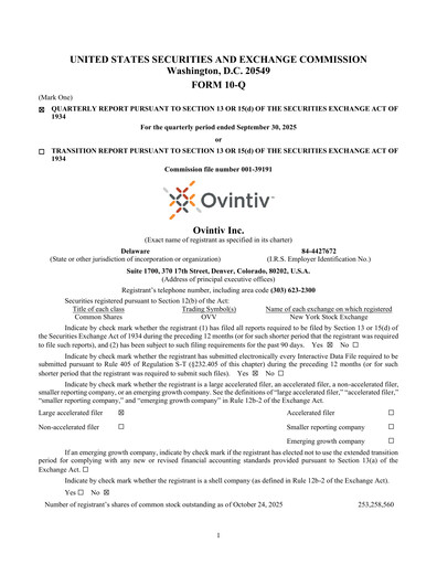 Vorschaubild Ovintiv Quartalsbericht 2025-q3
