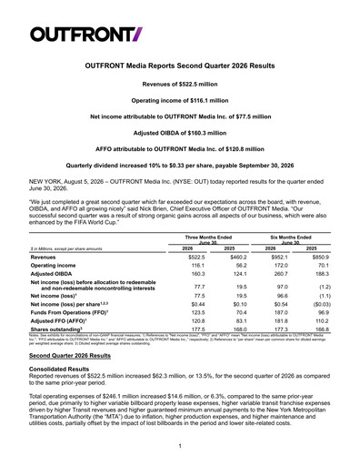 Thumbnail Outfront Media
 Quarterly Report 2026-q2