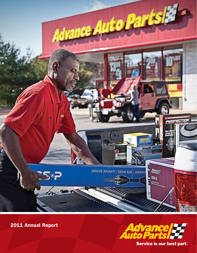 Thumbnail Advance Auto Parts
 Annual Report 2011