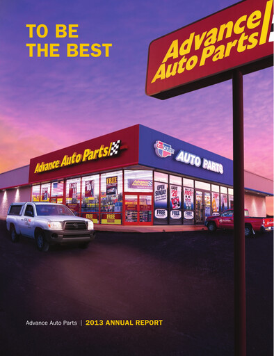 Thumbnail Advance Auto Parts
 Annual Report 2013