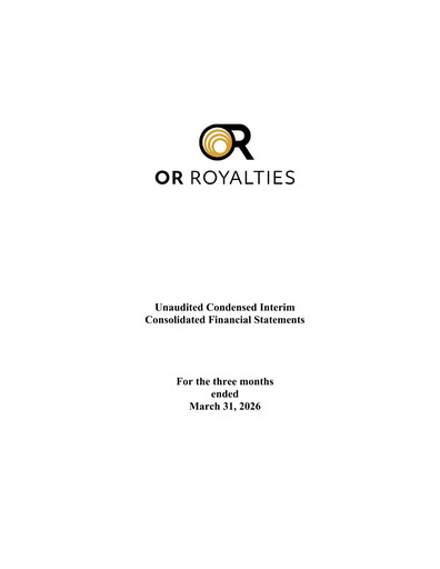 Vorschaubild OR Royalties
 Finanzmitteilung 2026-q1