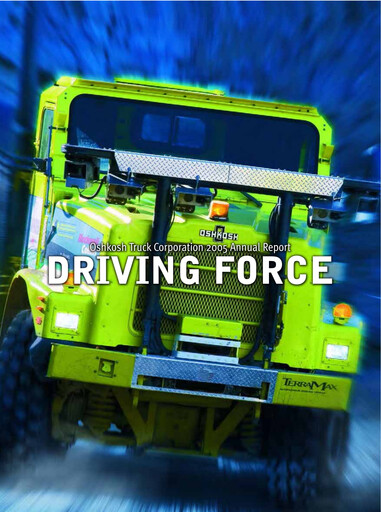 Thumbnail Oshkosh Corporation
 Annual Report 2005