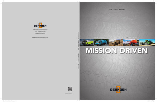 Thumbnail Oshkosh Corporation
 Annual Report 2010