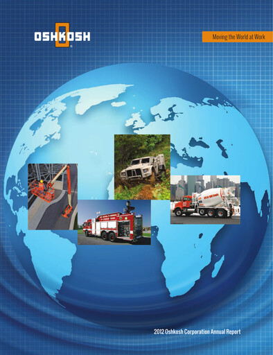 Thumbnail Oshkosh Corporation
 Annual Report 2012