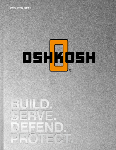 Thumbnail Oshkosh Corporation
 Annual Report 2018