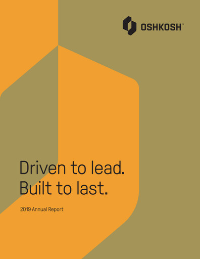 Thumbnail Oshkosh Corporation
 Annual Report 2019