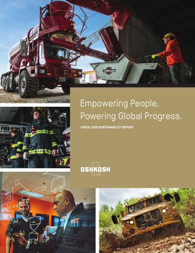 Thumbnail Oshkosh Corporation
 Sustainability Report 2018