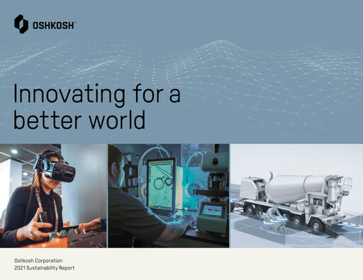 Thumbnail Oshkosh Corporation
 Sustainability Report 2021