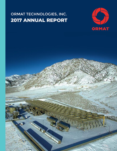 Thumbnail Ormat Technologies
 Annual Report 2017