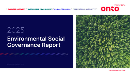 Thumbnail Onto Innovation ESG Report 2025