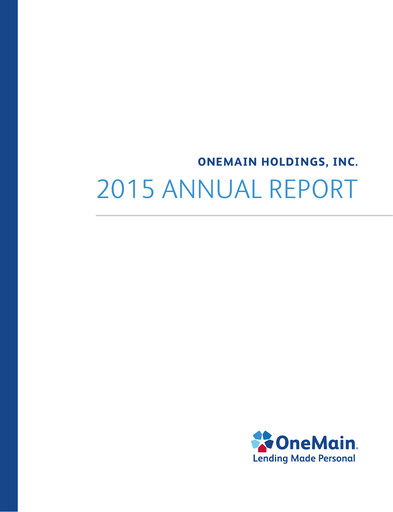 Thumbnail OneMain Financial
 Annual Report 2015