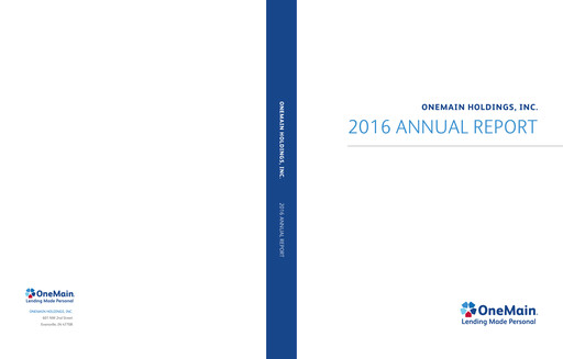 Thumbnail OneMain Financial
 Annual Report 2016