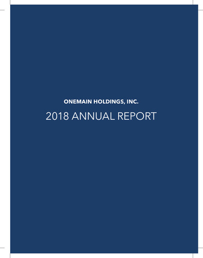 Thumbnail OneMain Financial
 Annual Report 2018