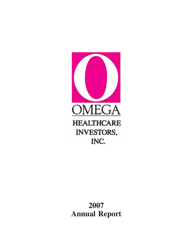 Thumbnail Omega Healthcare Investors Annual Report 2007