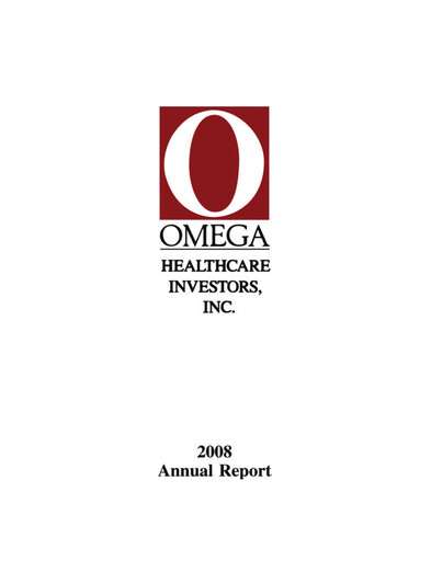 Thumbnail Omega Healthcare Investors Annual Report 2008