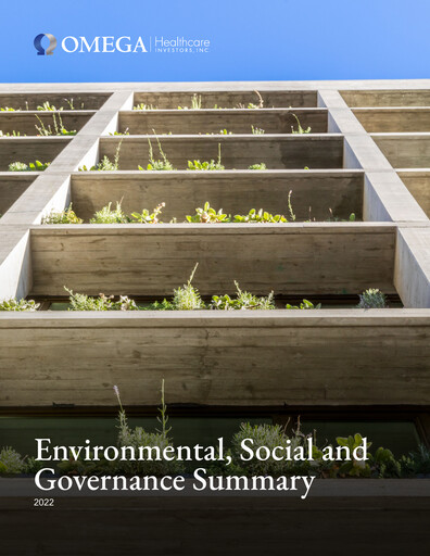 Thumbnail Omega Healthcare Investors ESG Report 2022