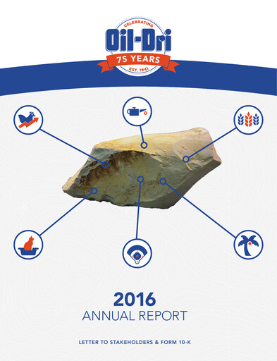 Thumbnail Oil-Dri Corporation Of America
 Annual Report 2016