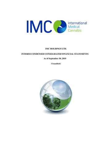 Thumbnail IM Cannabis Financial Statement 2019-9m