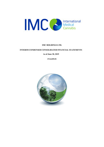 Thumbnail IM Cannabis Financial Statement 2019-h1