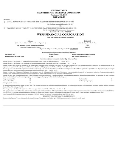 Thumbnail WSFS Financial Financial Report 2019
