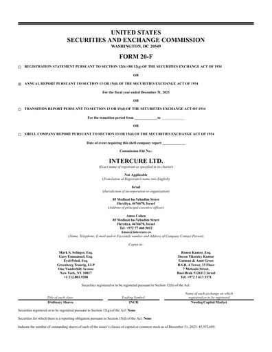 Thumbnail InterCure Annual Report 2023