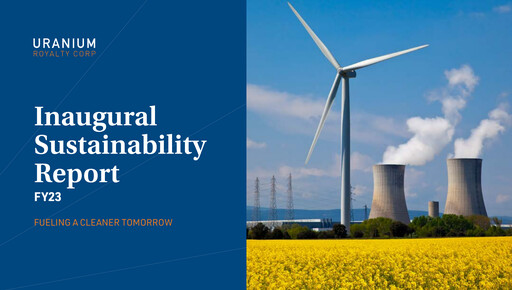 Thumbnail Uranium Royalty Sustainability Report fy2023