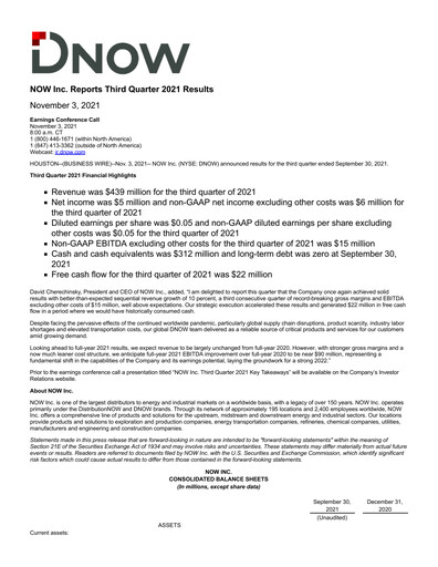 Thumbnail DNOW Inc. Quarterly Report 2021-q3