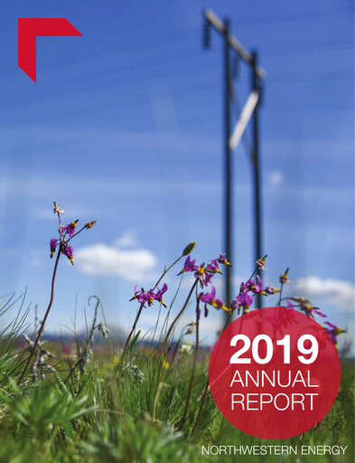 Thumbnail NorthWestern Energy
 Annual Report 2019