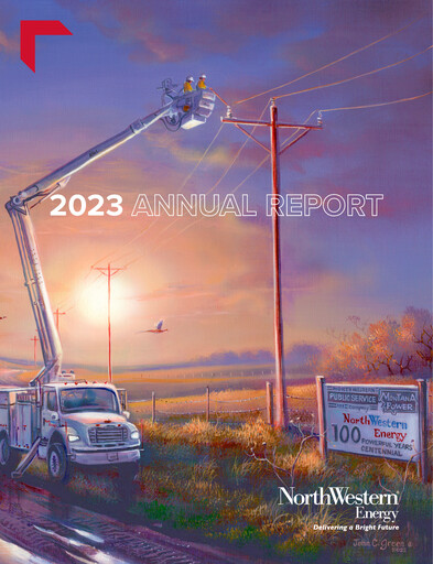 Thumbnail NorthWestern Energy
 Annual Report 2023