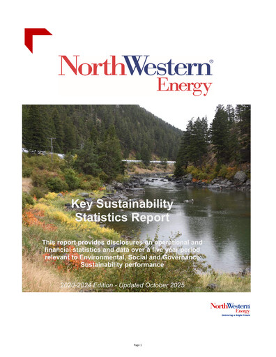 Thumbnail NorthWestern Energy
 Sustainability Report 2024