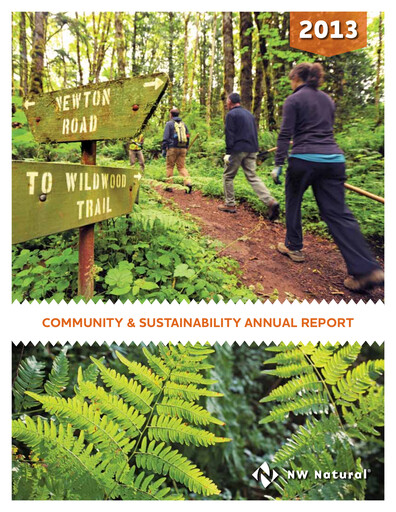 Thumbnail NW Natural Holdings Sustainability Report 2013