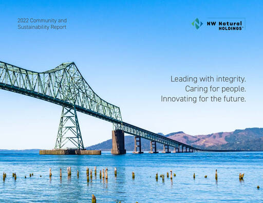 Thumbnail NW Natural Holdings Sustainability Report 2022