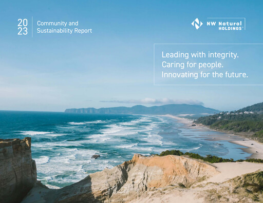 Thumbnail NW Natural Holdings Sustainability Report 2023