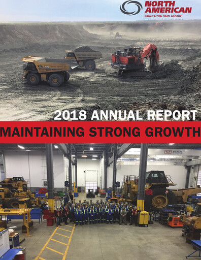 Miniature North American Construction Group Rapport annuel 2018