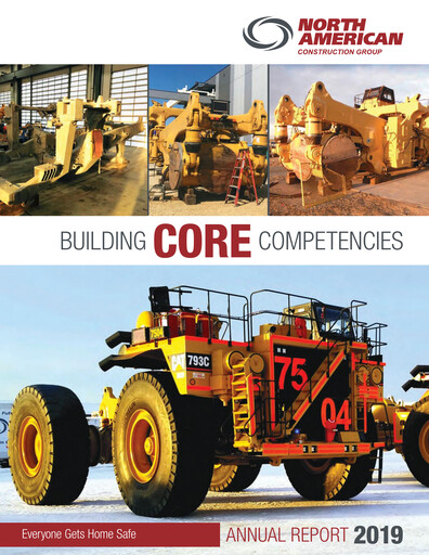 Miniature North American Construction Group Rapport annuel 2019