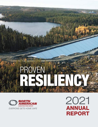 Miniature North American Construction Group Rapport annuel 2021