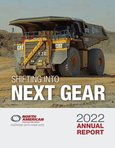 Miniature North American Construction Group Rapport annuel 2022