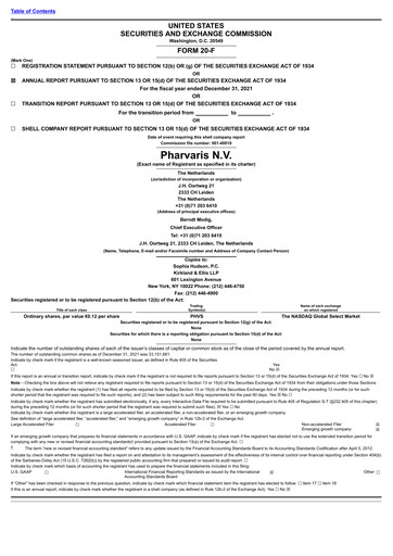 Vorschaubild Pharvaris Jahresbericht 2021