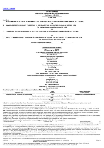 Vorschaubild Pharvaris Jahresbericht 2025