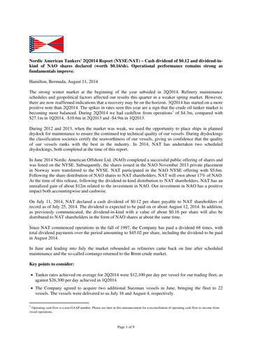 Thumbnail Nordic American Tankers Quarterly Report 2014-q2