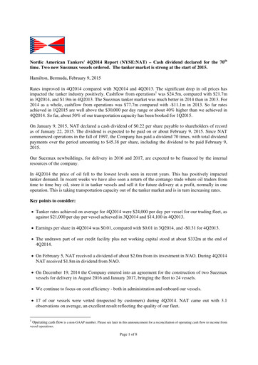 Thumbnail Nordic American Tankers Quarterly Report 2014-q4