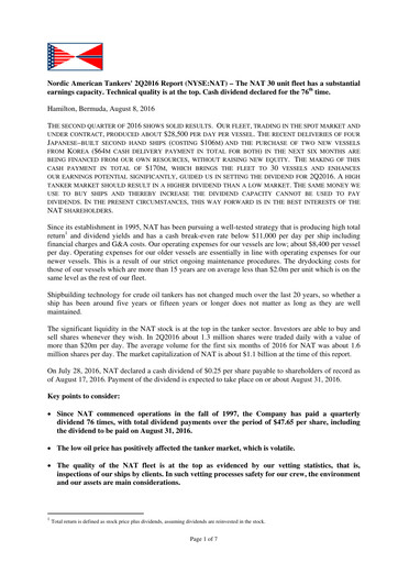 Thumbnail Nordic American Tankers Quarterly Report 2016-q2