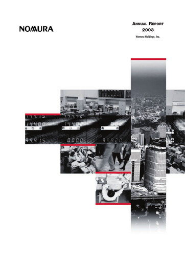 Thumbnail Nomura Holdings Annual Report 2003