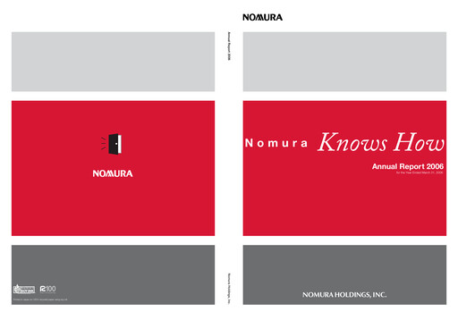 Thumbnail Nomura Holdings Annual Report 2006