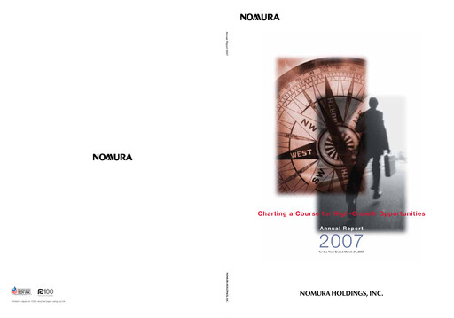 Thumbnail Nomura Holdings Annual Report 2007
