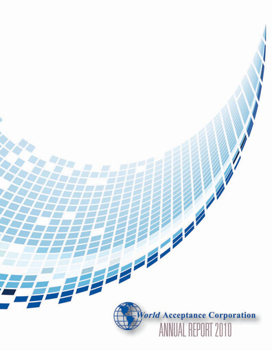 Thumbnail World Acceptance Corporation Annual Report 2010-2011