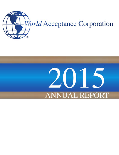 Thumbnail World Acceptance Corporation Annual Report 2014-2015