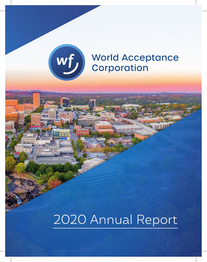 Thumbnail World Acceptance Corporation Annual Report 2019-2020